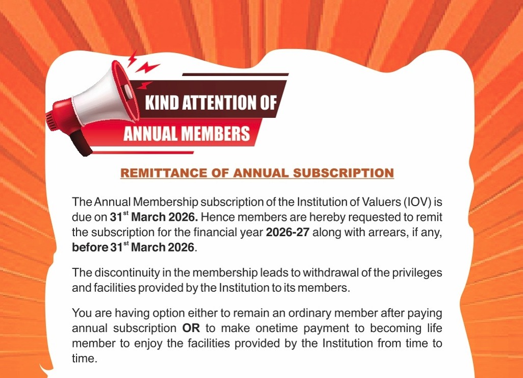 Kind Attention of Annual Members: Remittance of Annual Subscription