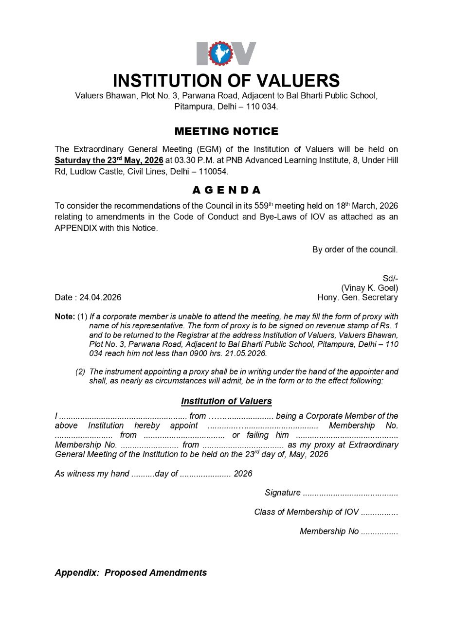 Extraordinary General Meeting (EGM): 23rd May, 2026